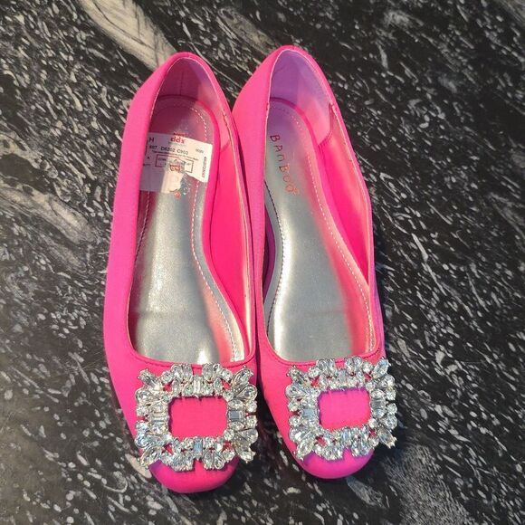 BRAND NEW BAMBOO CRYSTAL JEWEL TONE EMBELLISHED BALLET FLATS - Picture 2 of 14